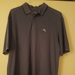 Tommy Bahama- LG Blue short sleevd polo
